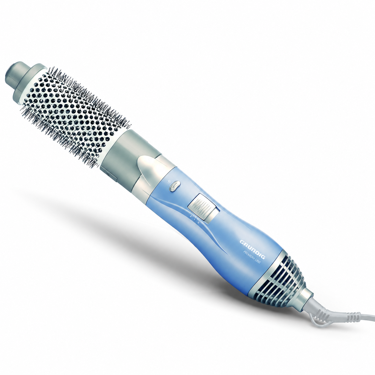 Grundig HS 5523 Hot Air Brush Steam Blue, Silver 1100 W 1.8 m – Hair Shaping (Hot Air Brush, Steam, Blue, Silver, 1.8 m, 1100 W, 2.5 cm)